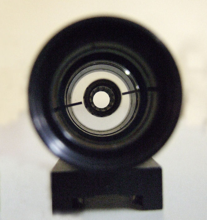 View through an adjustable foresight