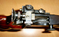Rear sight and breech of a BSA Martini MKII