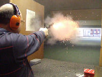 .45 calibre blackpowder revolver at + 0.06 seconds